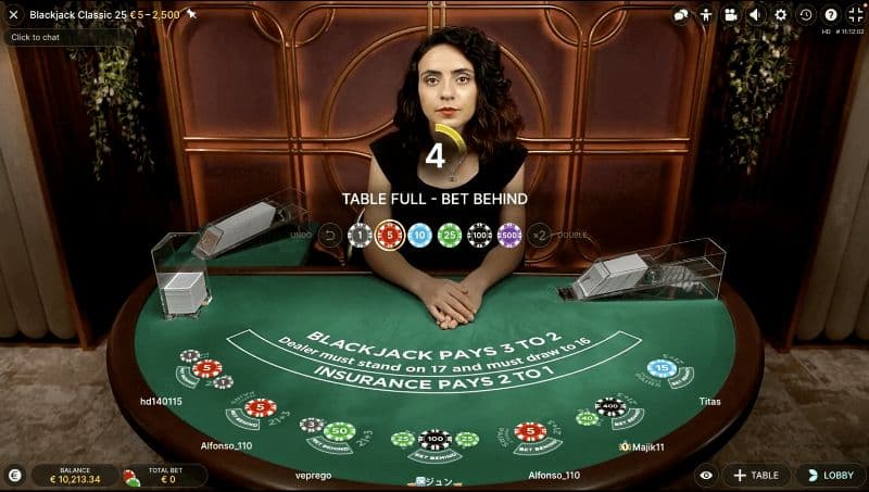 Blackjack của nhà cái 188Bet